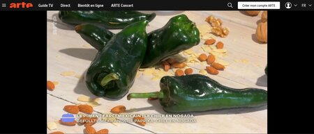 Mexique : le chile en nogada (Voyage en cuisine, ArteTv)