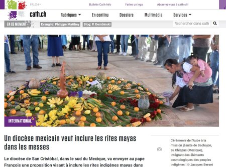 Un diocèse mexicain veut inclure les rites mayas dans (...)